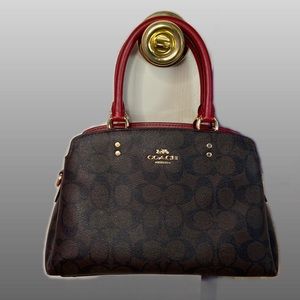 Coach Mini Lillie Carryall Signature Canvas Handbag